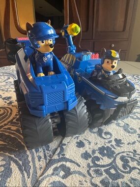 Blue Paw Patrol Chase and Vehicle Set - Kids Toys
